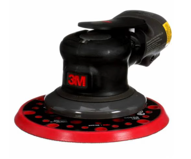 3M 88937, 5", 3/16" in Orbit, Non-Vacuum Pneumatic Random Orbital Sander