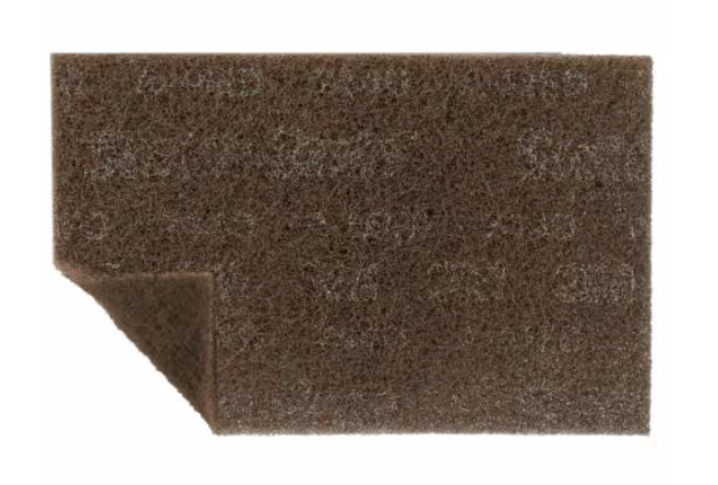 3M 7440, 6" x 9" A Medium Grit, Gray Heavy Duty Scotch-Brite Hand Pad