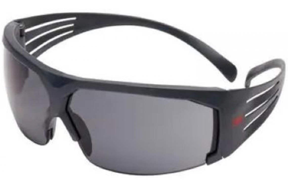 3M SecureFit SF602SGAF, Gray Lens and Gray Frame with Scotchgard Anti-Fog/Anti-Scratch Lens Protective Eyeglasses