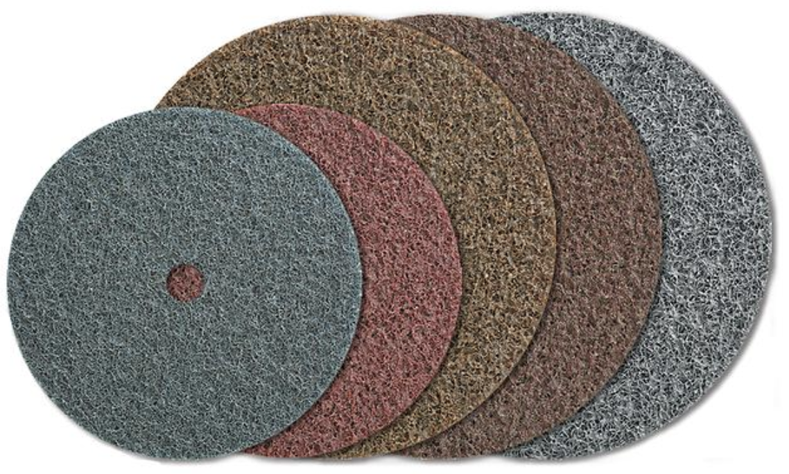 Walter Quick-Step Blendex, 4-1/2" Coarse Grit, Non-Woven Hook-and-Loop Surface Conditioning Disc