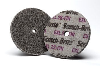 3M EXL, 3" x 1/4" x 1/4" 2S Fine Grit, Scotch-Brite Unitized Deburring Wheel