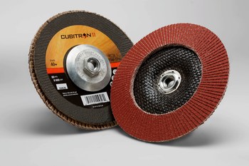 3M Cubitron II 967A, 7" x 5/8-11" 40+ Grit, T29 Quick Change Flap disc