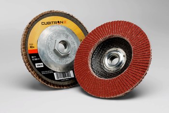 3M Cubitron II 967A, 4-1/2" x 5/8-11" 40+ Grit, T29 Quick Change Flap disc