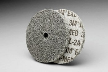 3M EXL, 3" x 1/4" x 3/8" 2A Medium Grit, Scotch-Brite Unitized Deburring Wheel