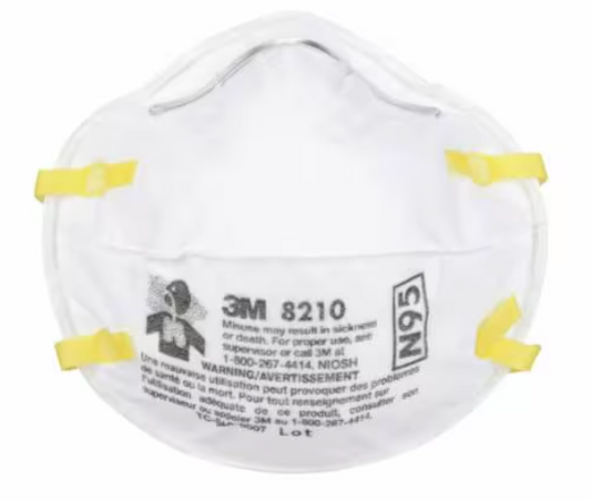 3M 8210, N95, Disposable Particulate Respirator