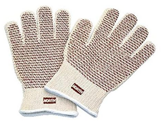 Honeywell Grip N Hot Mill, 7-Gauge Men's Heavy Weight, Brown, Cotton and Polyester Glove with Nitril N-Tread Coating