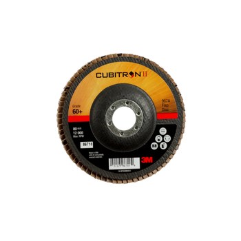 3M Cubitron II 967A, 5" x 7/8" 60+ Grit, T27 Flap disc