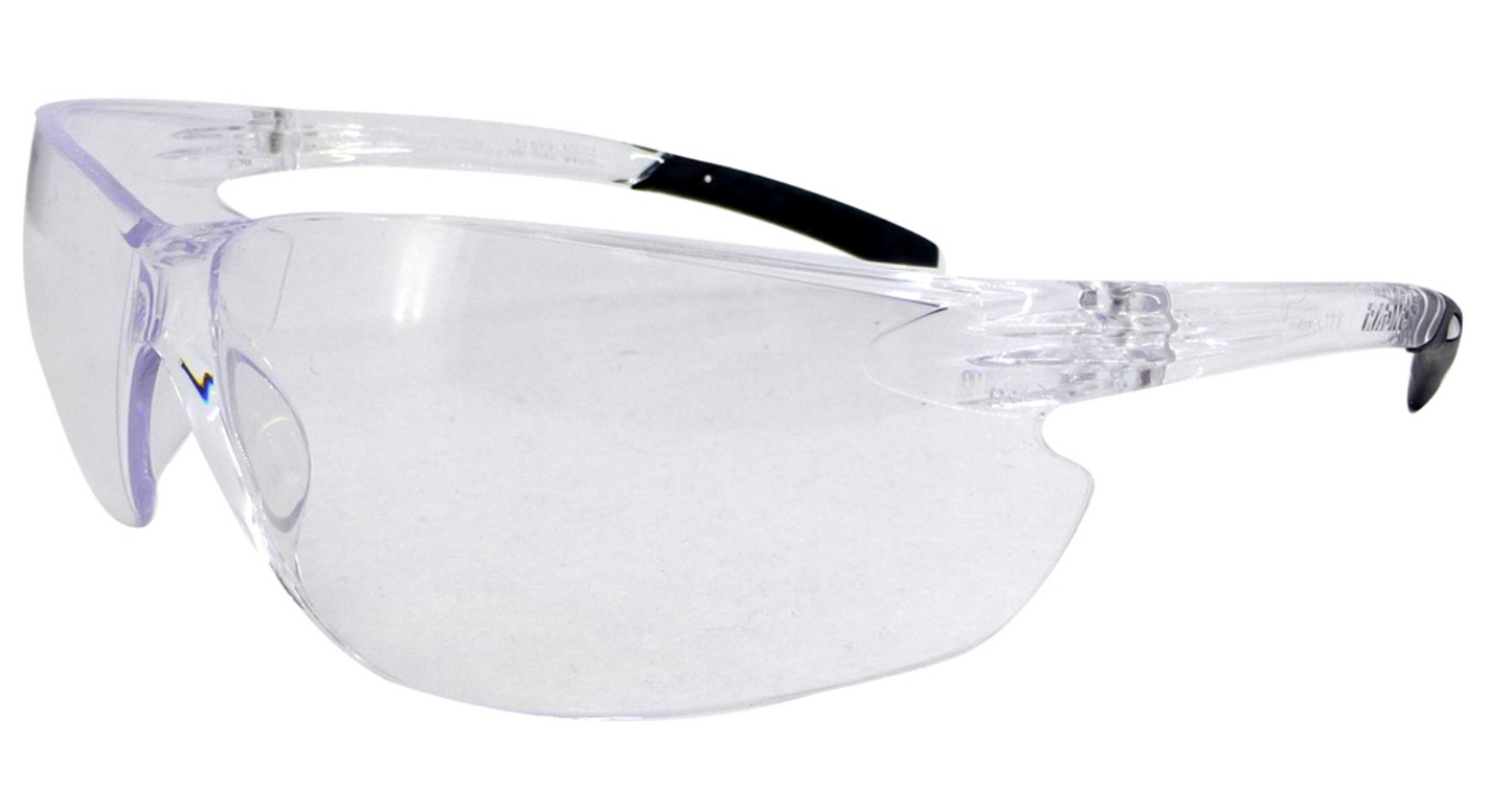 Radnor Classic Plus, Clear Lens and Clear Frame with Polycarbonate Anti-Fog/Hard Coat Lens Safety Glasses