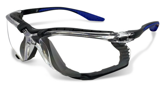 Radnor Alpha, EVA Foam Gasket, Clear Hard Coat Lens Safety Glasses