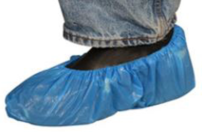 Radnor, X-Large, Blue, Polyethylene Disposable Shoe Cover