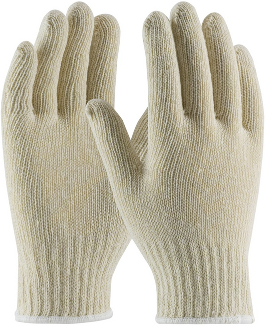 Radnor, Men's Medium Weight, Natural, Cotton And Polyester Seamless Knit General Purpose Gloves