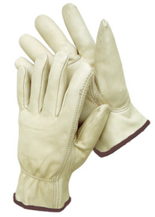 Radnor, Large, Natural, Premium Grain Cowhide Unlined Gloves