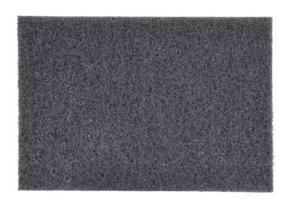 Norton 746, 6" x 9" S/C Medium Grit, Gray Blending Non-Woven Hand Pad