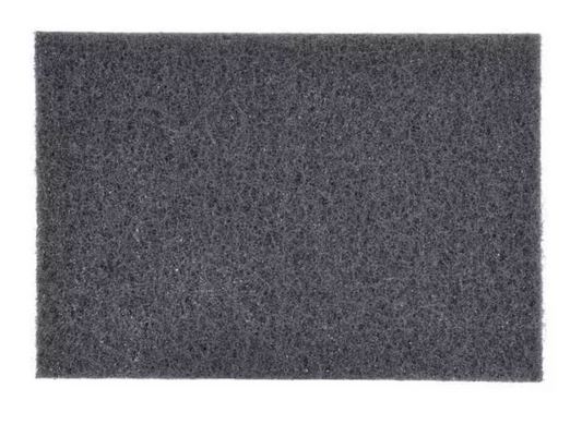 Norton 746, 6" x 9" S/C Medium Grit, Gray Blending Non-Woven Hand Pad