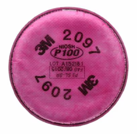 3M 2097, P100, Nuisance Level Organic Vapor Relief Particulate Filter