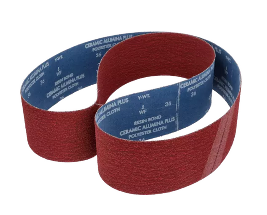 Norton RedHeat R983, 2" x 132" 36 Grit, Y-Weight Narrow Cloth Belt