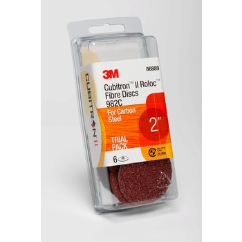 3M Cubitron II 982C, 2" 80+ Grit, TSM Roloc Fibre Disc