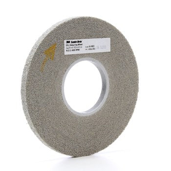 3M EXL, 12" x 2" x 5" 8A Medium Grit, Scotch-Brite Deburring Wheel