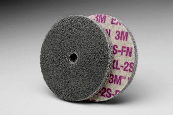 3M EXL, 1" x 1/4" x 1/8" 2S Fine Grit, Scotch-Brite Unitized Deburring Wheel