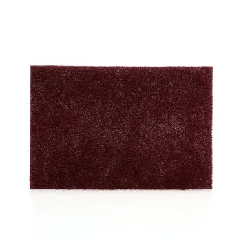 3M 7447, 6" x 9" A Very Fine, Maroon Scotch-Brite Hand Pad